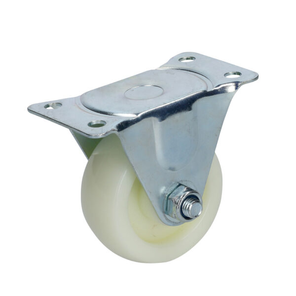 Rodaja de polipropileno blanca fija 2" Surtek
