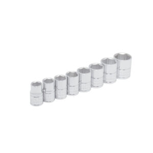 Juego de dados cuadro de 3/8", 6 puntas, métricos, 8 piezas Urrea