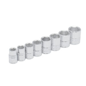Juego de dados cuadro de 3/8", 6 puntas, en pulgadas, 8 piezas Urrea