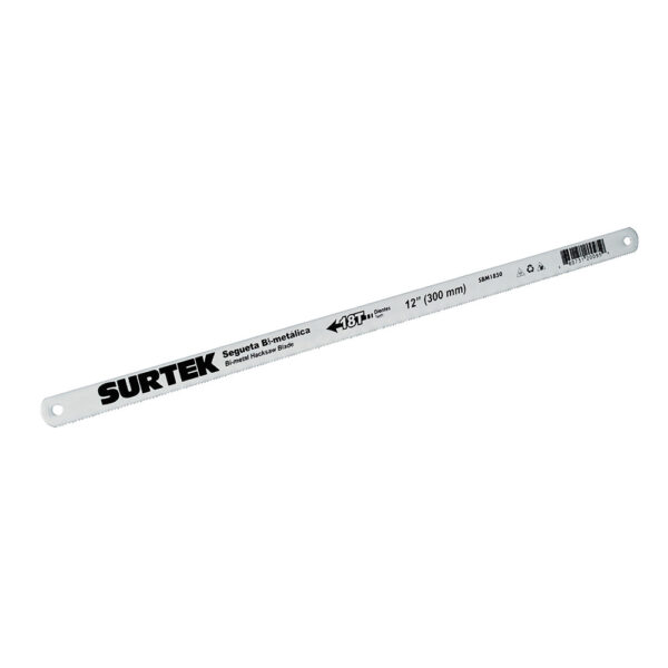 Segueta bimetálica de 12", 18 DPP, 50 piezas Surtek