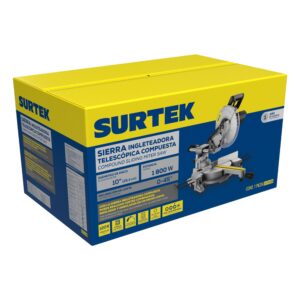 Sierra de inglete telescópica 10" 1800 W Surtek