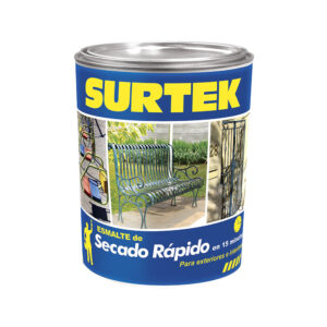 Esmalte de secado rápido 250 ml color negro Surtek