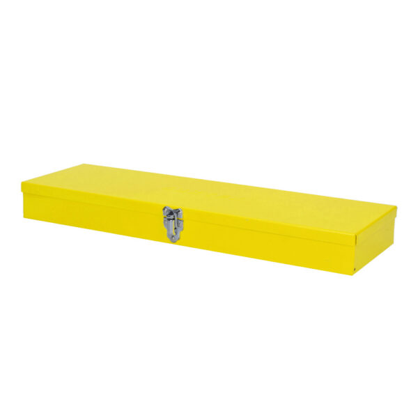 Caja metálica usos múltiples color amarillo 19" x 6" x 2" Surtek