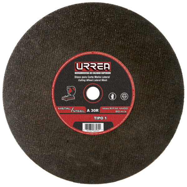 Disco abrasivo tipo 1 para metal 14" x 7/64" Urrea