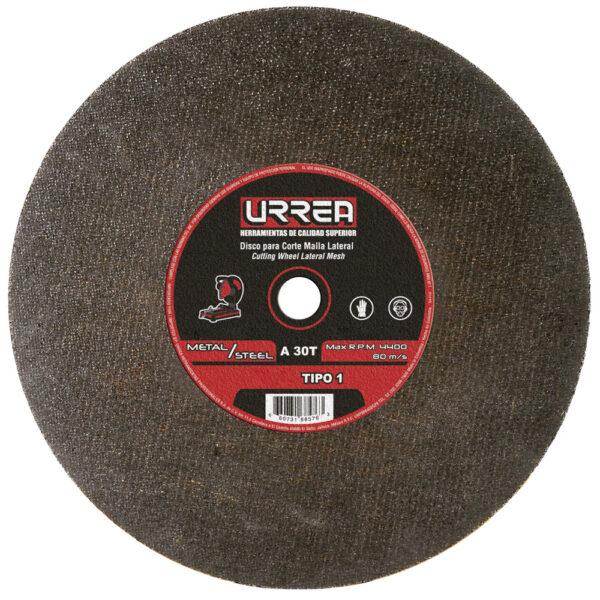 Disco abrasivo tipo 1 para metal 4-1/2" x 1/16" Urrea