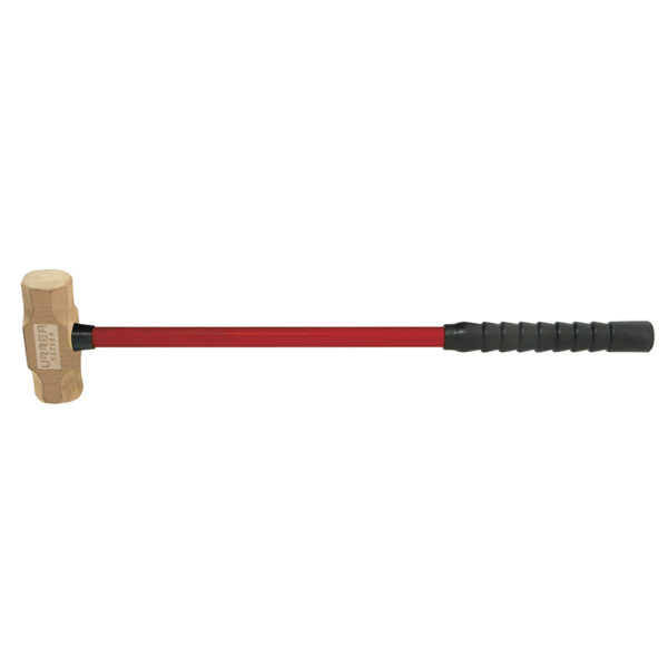 Marro de bronce-aluminio antichispa de 7.5lb con mango extra largo de fibra de vidrio 34" Urrea