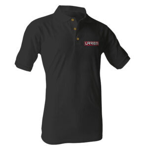 Playera tipo polo para caballero color negro talla L Urrea