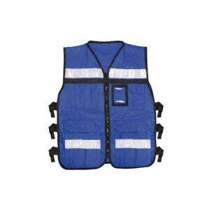 Chaleco de seguridad tipo supervisor abierto con reflejante azul M Urrea