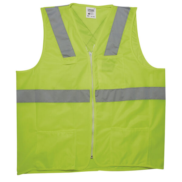 Chaleco de seguridad cerrado de alta visibilidad verde EG Urrea