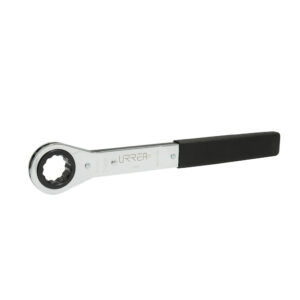 Llave de estrías pulido espejo plana de matraca métrica, 12 puntas, 30 mm Urrea