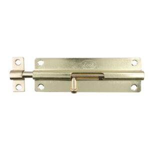 Pasador de sobreponer tipo barril acabado latón brillante, 4 cm Lock