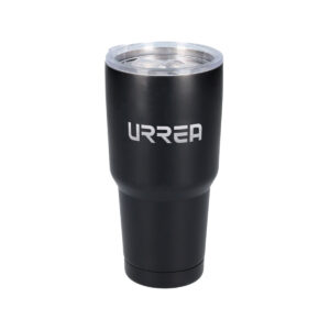 Termo de acero inoxidable negro 850 ml Urrea