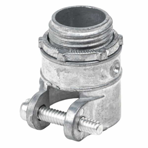 Conector recto metálico para tubo flexible 1/2" Surtek