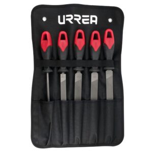 Juego de limas combinadas con mango bimaterial, 5 piezas Urrea