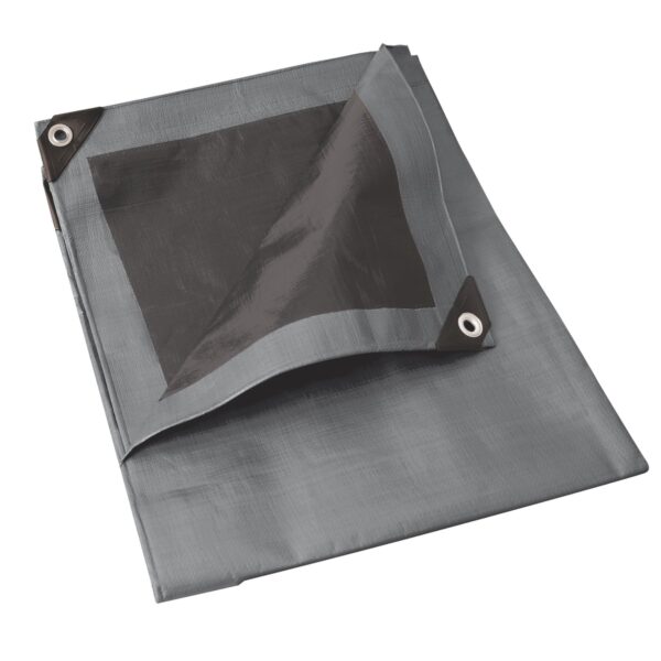 Lona de polietileno reforzada color gris, 5 x 7 m Surtek