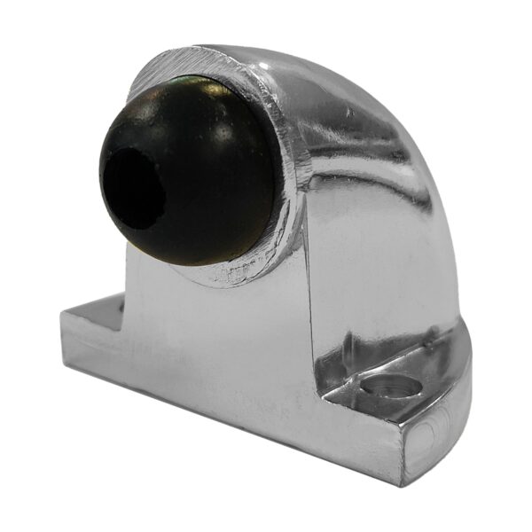 Tope tipo codo para puerta níquel satinado Lock