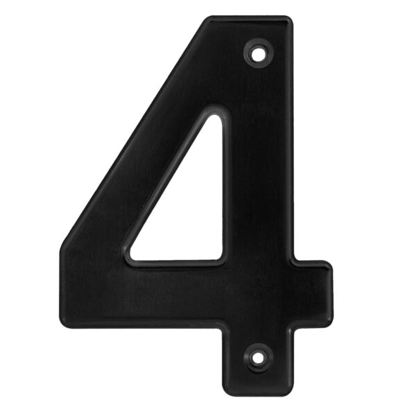 Número 4 bold 4" negro Lock