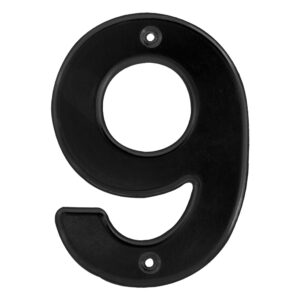 Número 9 bold 4" negro Lock
