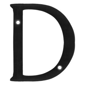 Letra D slim 4" negro Lock