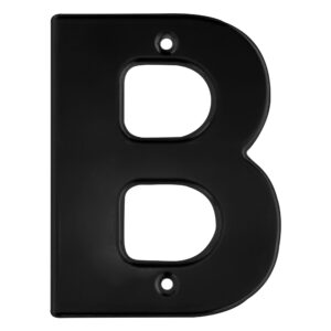 Letra B bold 4" negro Lock