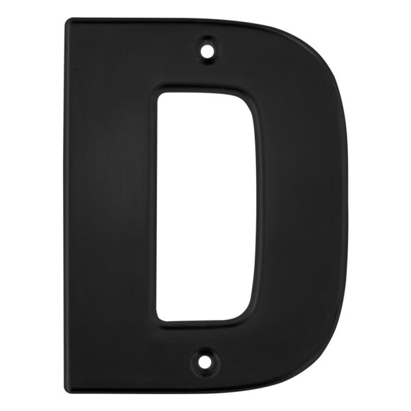 Letra D bold 4" negro Lock