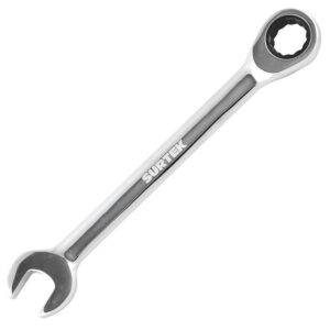 100532 Llave combinada pulido espejo de matraca en pulgadas, 12 puntas, 3/8" Surtek