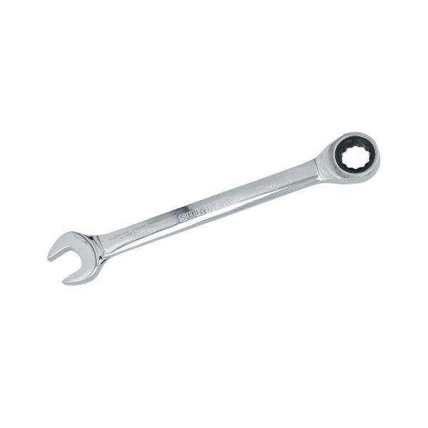 100587 Llave combinada pulido espejo de matraca métrica, 12 puntas, 17mm Surtek