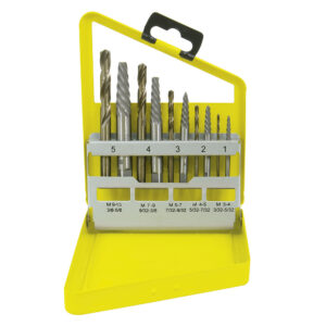 107044 Juego de extractor para tornillos con brocas, 10 piezas Surtek