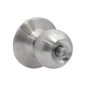 10POP Pomo cilíndrico bola función entrada, acero inoxidable, llave estándar, blíster Prolok