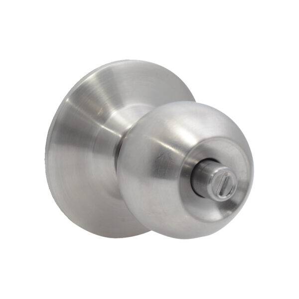10POP Pomo cilíndrico bola función entrada, acero inoxidable, llave estándar, blíster Prolok