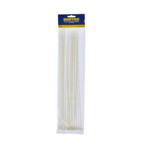 Cinchos plásticos 368 x 4.6 mm, tensión 22 kg de 25 piezas, color blanco Surtek