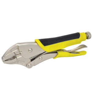 115095 Pinza de presión con mango bimaterial de 10" punta curva Surtek