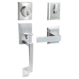 11GA Gatillo rectangular sólido para entrada función doble, níquel satinado, visual Lock