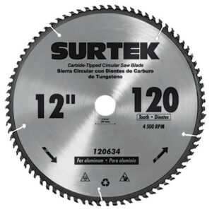 120622 Disco para sierra circular para corte madera 60 dientes, 10" Surtek