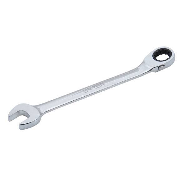 1213MCMR Llave combinada pulido espejo de matraca spline reversible métrica, 13 mm Urrea