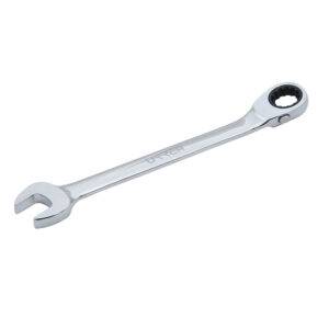 1214MCMR Llave combinada pulido espejo de matraca spline reversible métrica, 14 mm Urrea