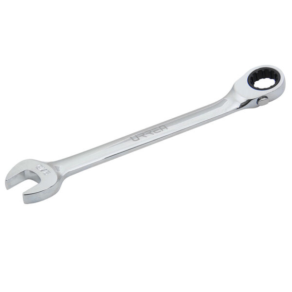 1218CMR Llave combinada pulido espejo de matraca spline reversible en pulgadas, 9/16" Urrea