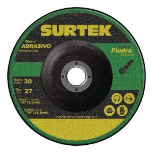 Disco abrasivo tipo 27 para piedra 9" x 1/8" Surtek
