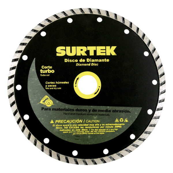 Disco de diamante turbo 4-1/2" Surtek