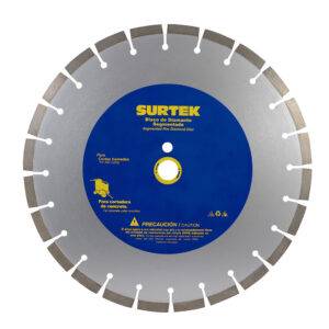 123475 Disco de diamante para cortadora de concreto, 18" Surtek