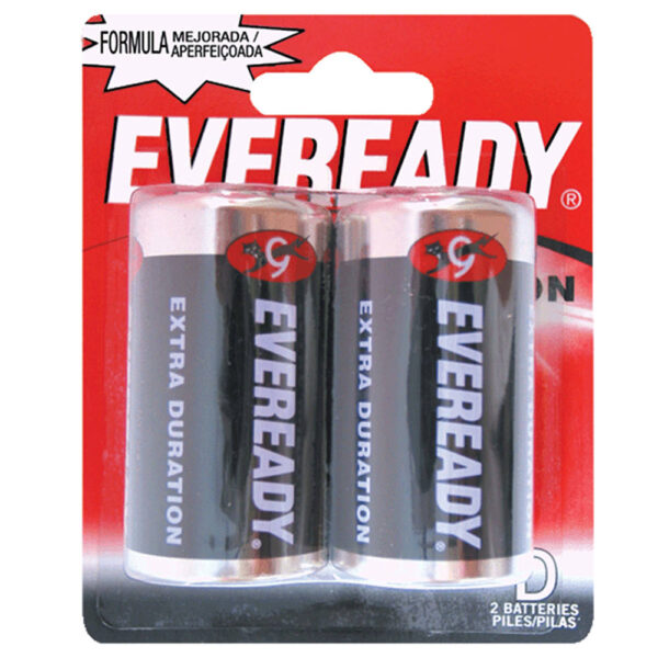 1250-2 Pila alcalina Eveready® "D", 2 piezas Surtek