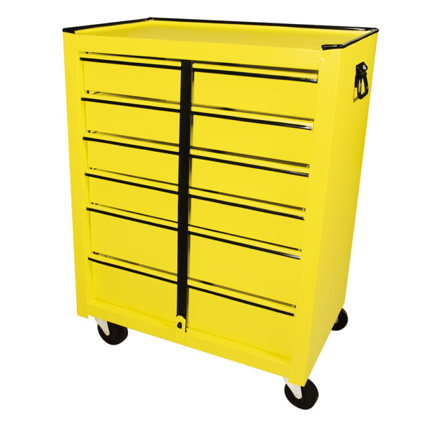 125106 Gabinete móvil con 6 gavetas color amarillo 25" Surtek