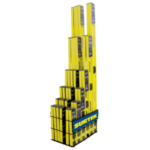 126121 Rack con niveles de aluminio, 37 piezas Surtek