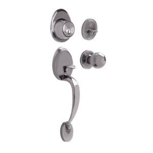 12GA Gatillo ovalado sólido para entrada función sencilla, níquel satinado, visual Lock