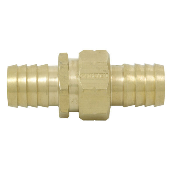 130373 Conector para manguera de riego de latón, 5/8" macho-hembra Surtek