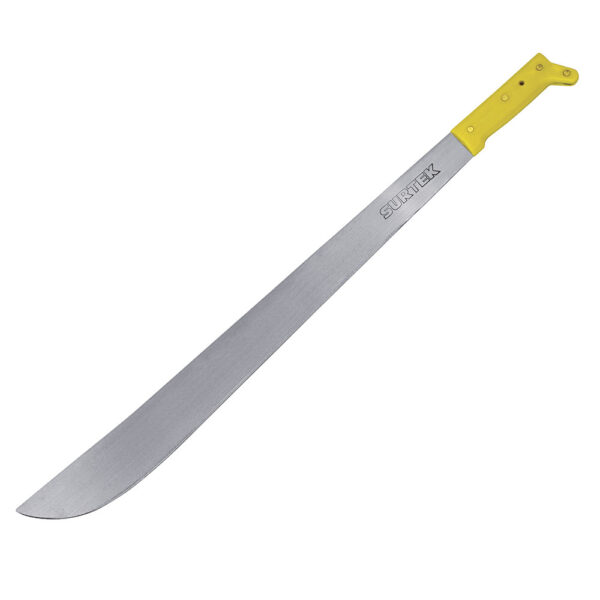 130506 Machete laminado con mango amarillo recto 24" Surtek