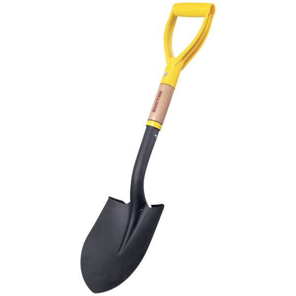 130631 Pala cajuelera con mango de madera con puño metálico "D", redonda Surtek