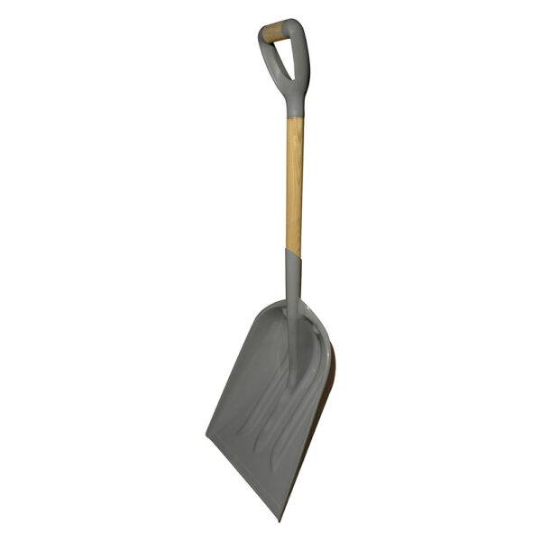 130688 Pala sanitaria con mango de madera con puño contractor grip, cuchara plástica Surtek