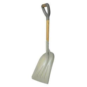 130689 Pala sanitaria con mango de madera con puño contractor grip, cuchara de aluminio Surtek