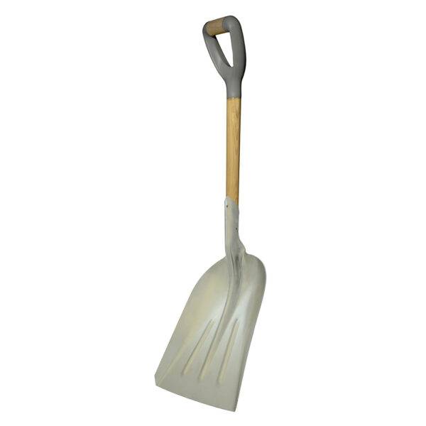 130689 Pala sanitaria con mango de madera con puño contractor grip, cuchara de aluminio Surtek